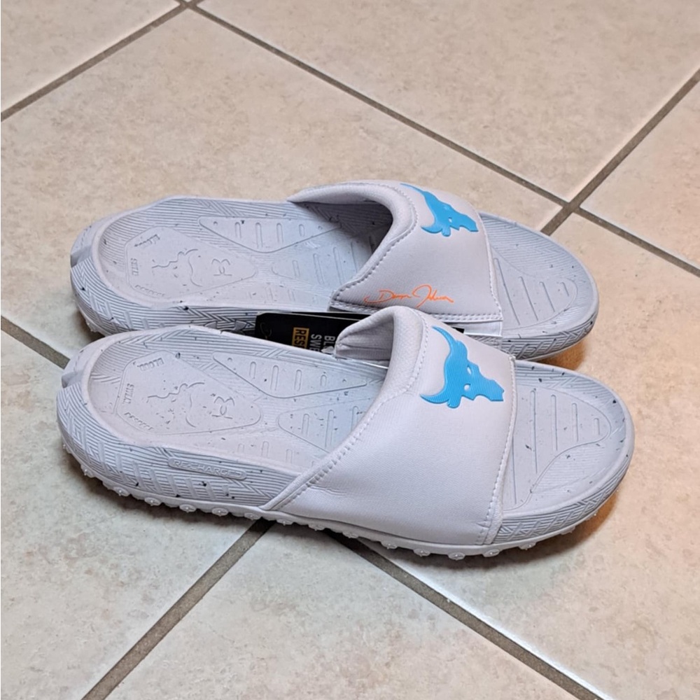 Under Armour "Project Rock" Slides - Men's size 8 / Wmns size 9.5 - Picture 4 of 8